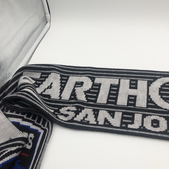 San Jose Earthquakes Scarf Soccer Quakes Ruffneck Scarves Made In Uk 100% Acryli - Picture 3 of 14